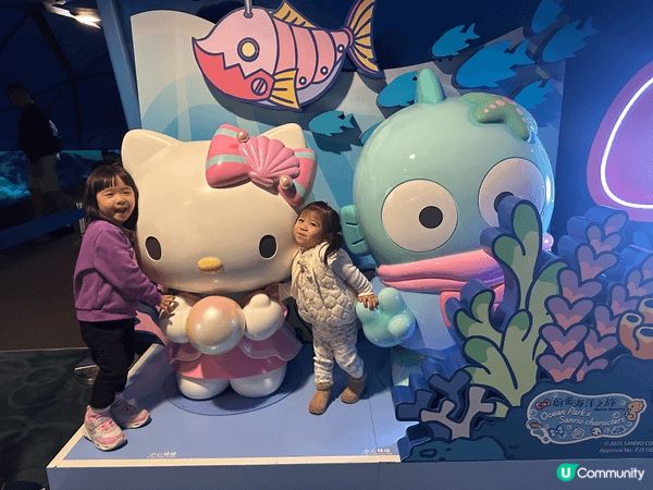 小朋友們在夢幻的 Sanrio 主題區開心探索，和可愛的角色...