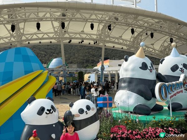 兩個小朋友最喜歡去主題樂園玩，今次去了海洋公園，小朋友喜歡動...