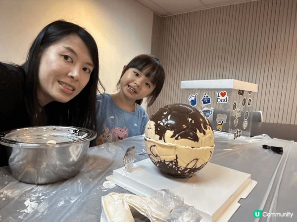 好開心可以同女兒整蛋糕係一個好好的活動又有得食又有得玩