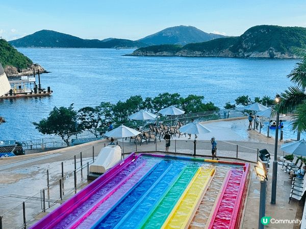 舊年盛夏同好友一齊闖入海洋公園水上樂園，依山傍海嘅場景滿載夏...
