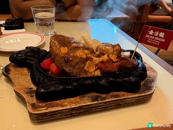 荃灣如心廣場金龍餐廳，係一間港式牛扒餐廳， $200樓下就可...
