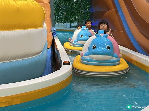 第一至三張在海洋公園拍照，看了企鵝，熊貓及海豚表演想玩其他未...