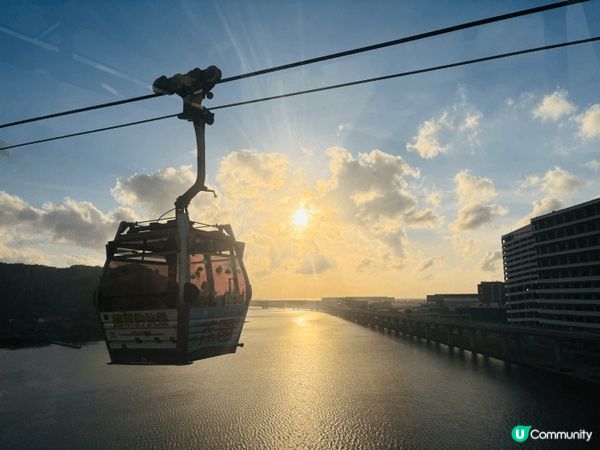 昂坪360纜車上的風景