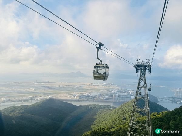 昂坪360纜車上的風景
