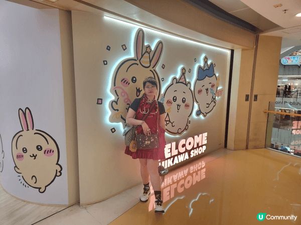 位於旺角Moko商場的Chiikawa店充滿Chiikawa...