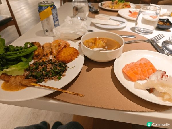 7月時和朋友一起到黃竹坑南灣如心酒店食泰國主題的自助餐慶祝生...