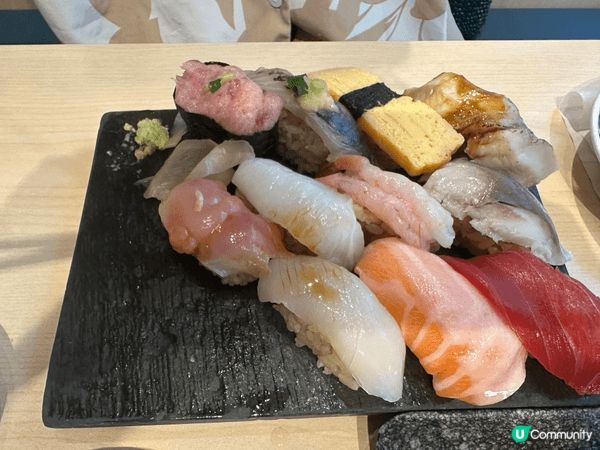 杉玉午市套餐真係抵食！我哋兩個人嗌咗布袋14貫、舟盛丼同中吞...