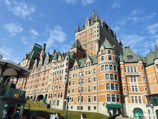 加拿大魁北克省魁北克市。聖羅倫斯河旁邊嘅城堡，為17-18世...