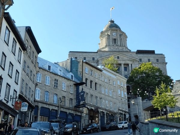 加拿大魁北克省魁北克市。聖羅倫斯河旁邊嘅城堡，為17-18世...