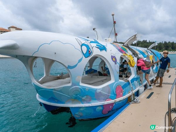 沖繩部瀬名海中公園唔駛落水都可以深入探索海底世界！搭上鯨魚造...