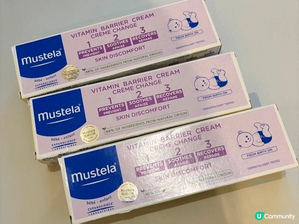 BB屁股容易變紅，mustela pat pat膏有大枝及細...