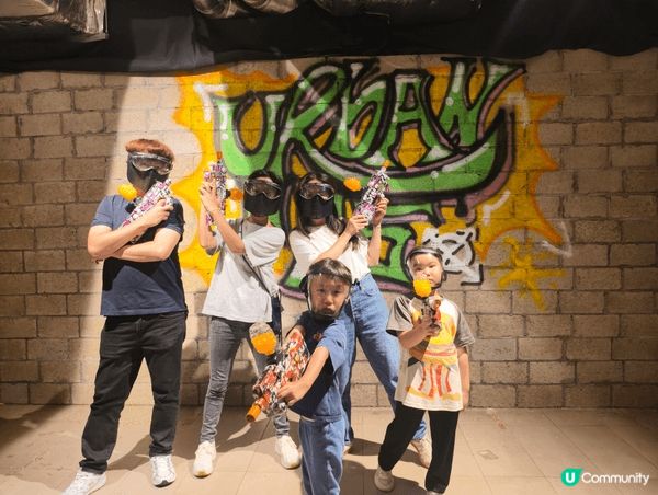 最近帶左兩位小朋友一齊去沙田urban ops玩啫喱彈槍， ...