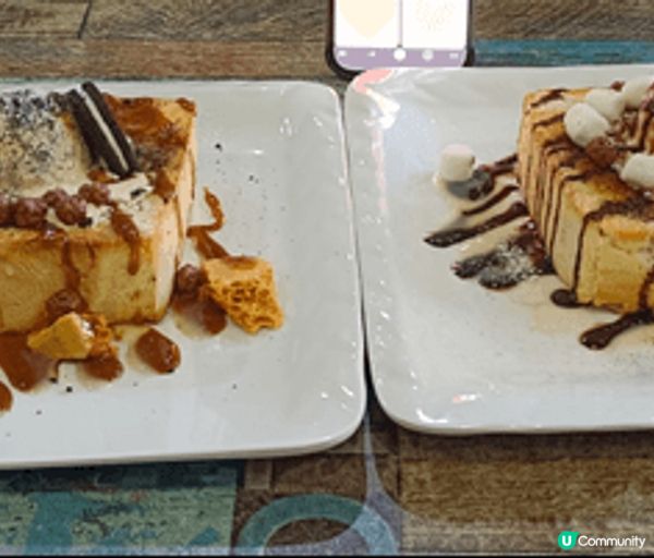 Oreo 焦糖脆脆雪糕吐司 & 朱古力榛子綿花糖雪糕雪糕吐司...