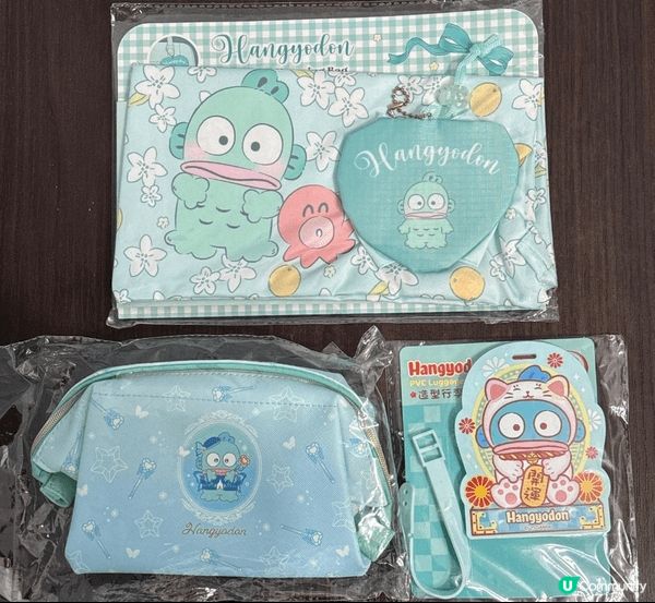 這張照片中是Sanrio的「醜魚」（Hangyodon）扭蛋...