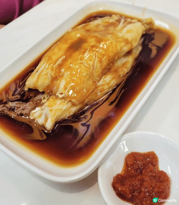 牛肉蠔仔湯河超新鮮，加埋特色麻醬牛肉腸粉，好好味嘅一餐