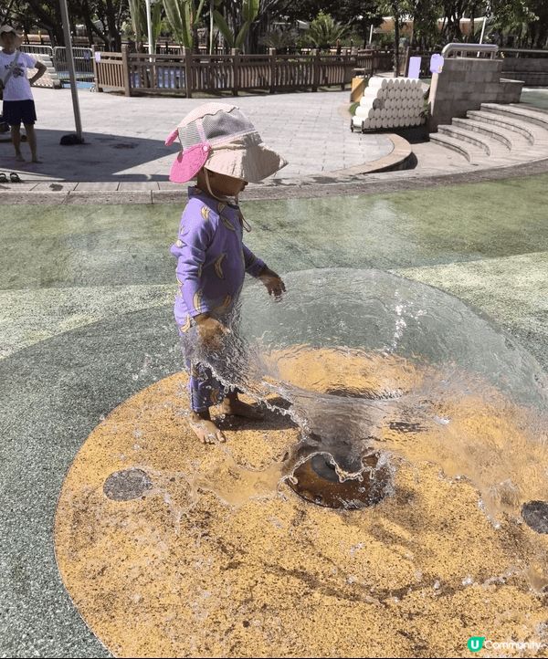 海珠兒童公園玩水區終于開喇！今個月頭啖湯，九點半玩到十點半，...