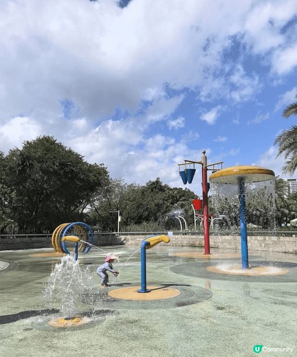 海珠兒童公園玩水區終于開喇！今個月頭啖湯，九點半玩到十點半，...