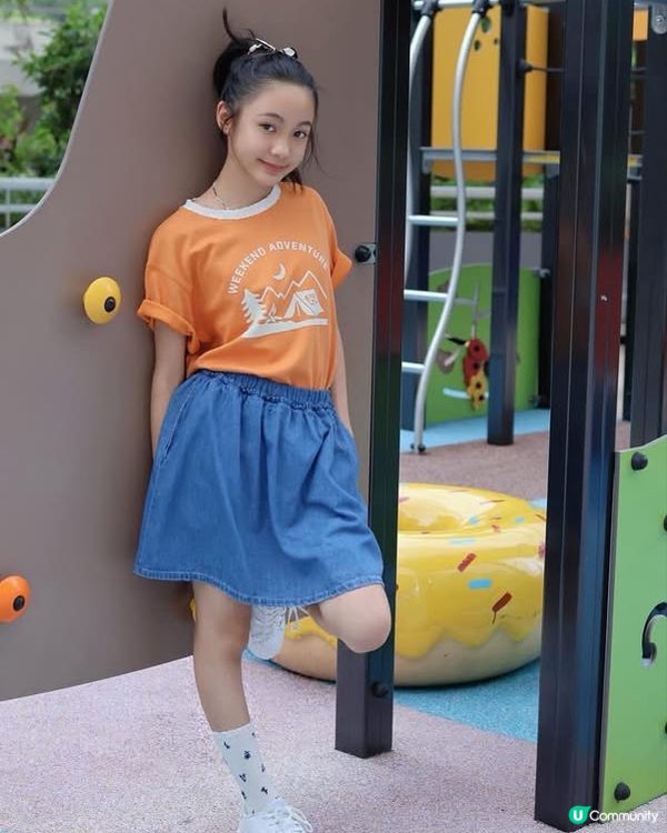 夏日親子遊👩‍👧‍👦牛仔裙褲無敵🌟