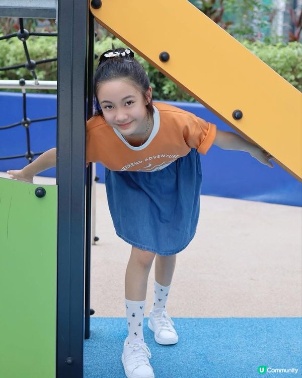 夏日親子遊👩‍👧‍👦牛仔裙褲無敵🌟