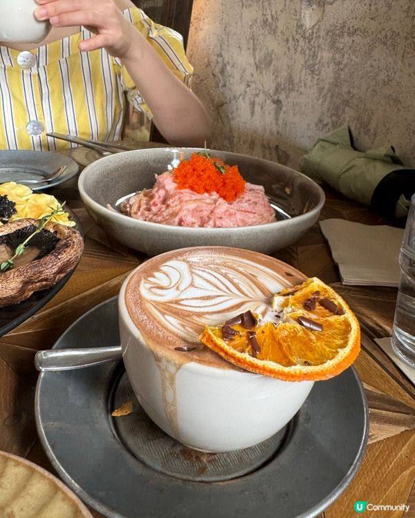 大圍食得又睇得嘅cafe🤍有份量嘅蟹籽蟹肉明太子忌廉意粉