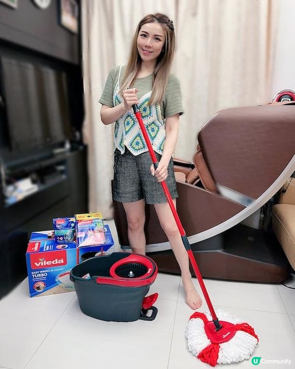 清潔好幫手 ♥ 轉速拍得住洗衣機！►微力達【旋風桶地拖套裝】