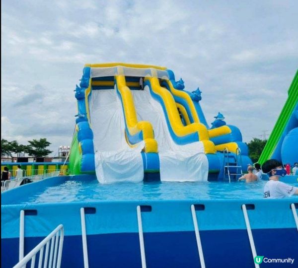 夏天無理由唔玩水呀，元朗水上樂園有六大超好玩?水上設施，有長...