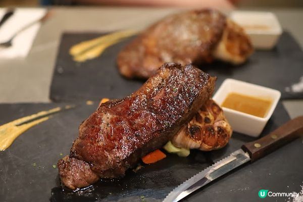 太子美食攻略 西餐 新開張 CAFE Owl’s Stage 太子大南街 燒澳洲特級西冷扒8OZ配牛油汁甘荀西蘭花 意粉 意飯 2023