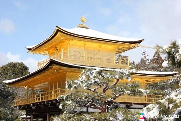 冬天的金閣寺。