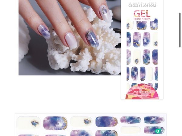 平價韓牌美甲貼Glossy blossom