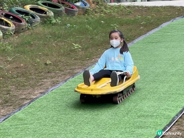 【好玩!】超放電任足玩一日 | 滑草、手搖船、飛索、高卡車、滑水梯、餵羊