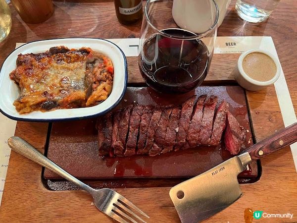 英國倫敦 12磅牛扒Flat Iron