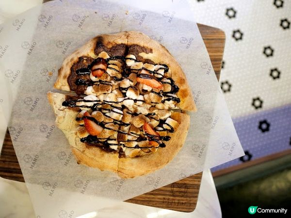 拉絲棉花糖甜品Pizza〠 Mano