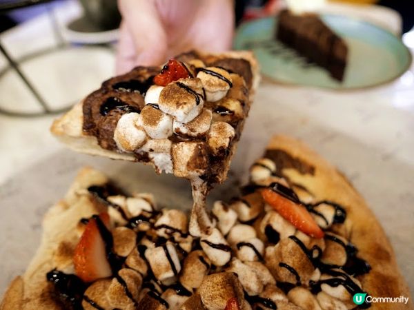 拉絲棉花糖甜品Pizza〠 Mano