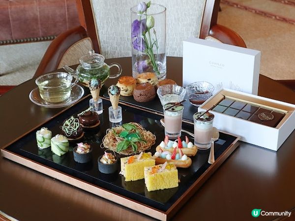 夏日涼感。薄荷朱古力下午茶。Conrad Hong Kong