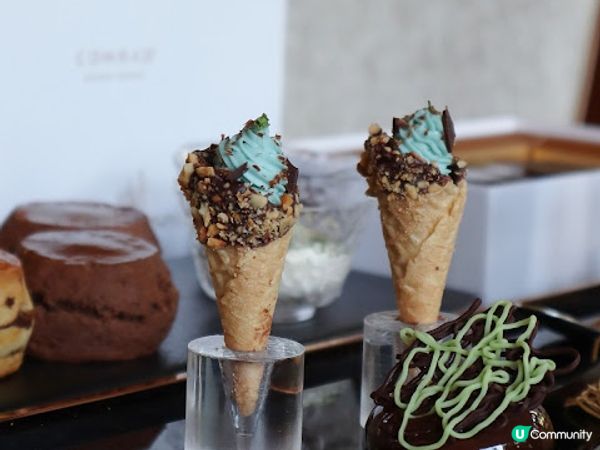 夏日涼感。薄荷朱古力下午茶。Conrad Hong Kong