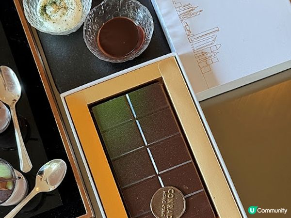 夏日涼感。薄荷朱古力下午茶。Conrad Hong Kong