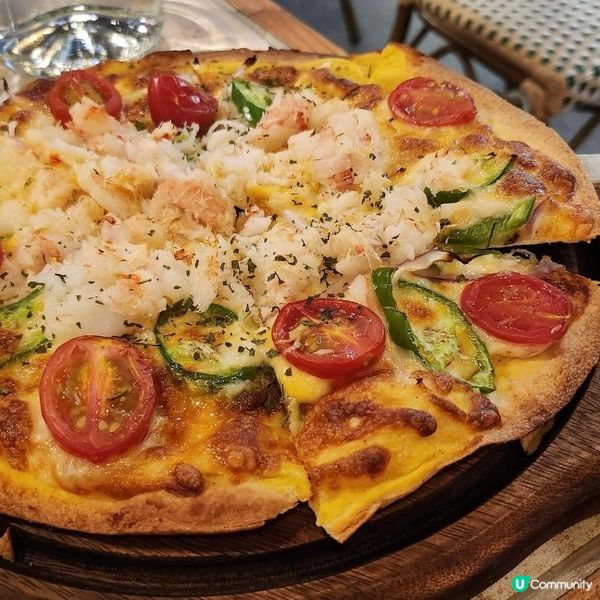 蟹肉芝士薄餅好滋味