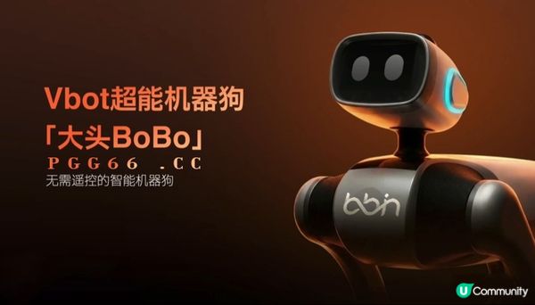 告别BB电子遥控器时代！Vbot发布自主行动机器狗大头BoBo