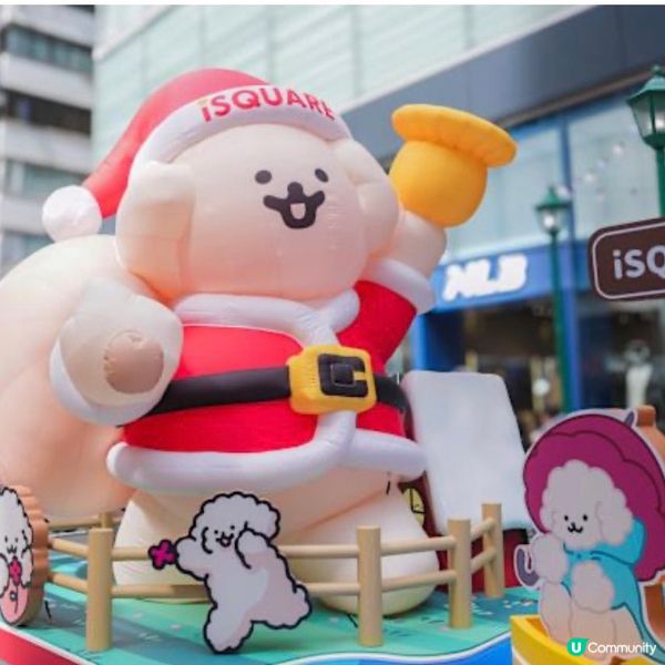 今個聖誕iSQUARE有萌犬Muck暖暖聖誕物語