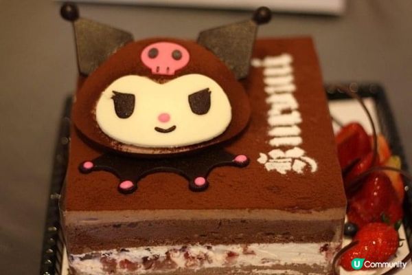 #Kuromi 卡通造型蛋糕永遠都有其捧場客。影相打卡一流。