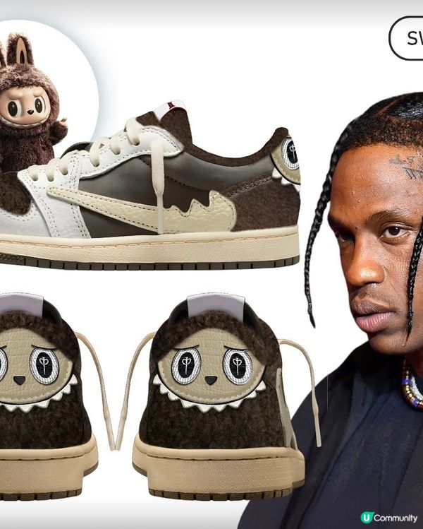 Labubu x Travis Scott出AJ1