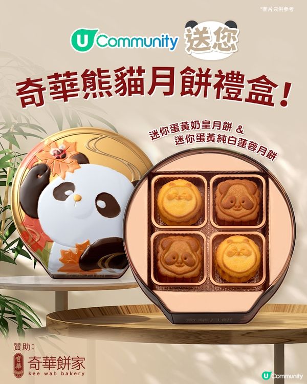 【請您食】奇華熊貓月餅🐼 萌動中秋🌙！