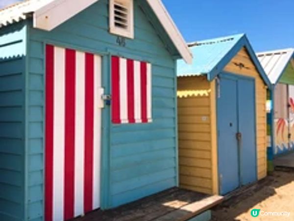 【澳洲】墨爾本Brighton Beach彩色沙灘小屋
