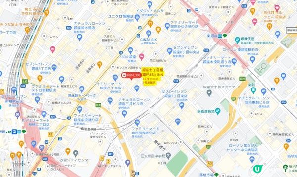 日本東北白色新年之旅 --- 東京銀座高CP酒店[銀座七丁目相鐵FRESA INN]