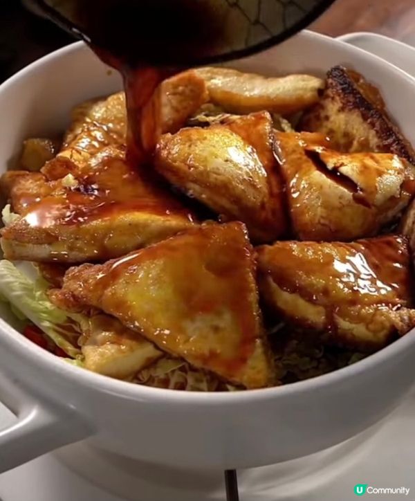 《晚餐 之 古早汁豆腐白菜煲》