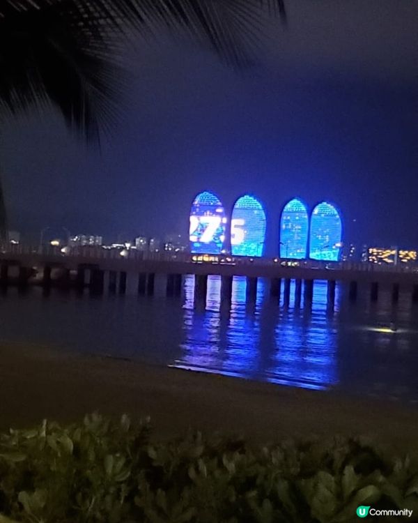 三亞鳳凰島外牆燈飾