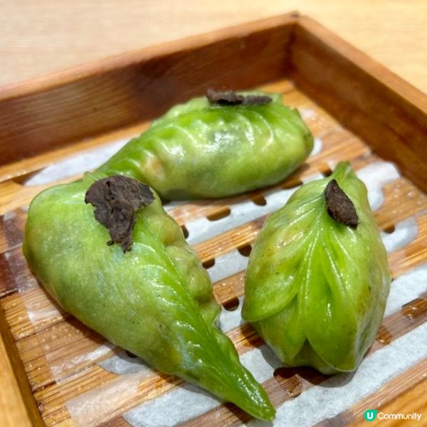 黑松露鮮菌餃·風味獨特·黑松露味道濃郁·鮮蝦爽口彈牙不錯