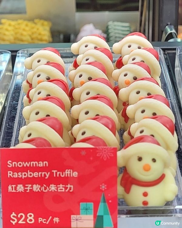 Cute!  聖誕雪人朱古力💕