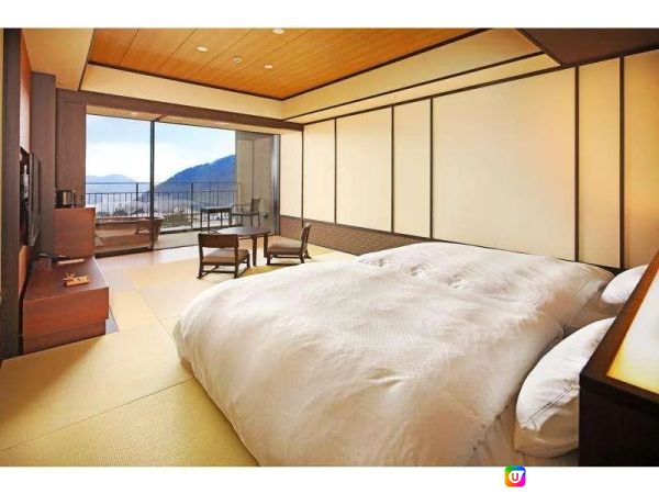 箱根溫泉酒店10間　1分鐘到車站／一泊二食／日式旅館／露天風呂／無邊際浴池