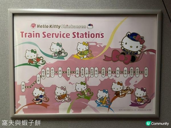 日本關西廣域八天之旅 | Hello Kitty新幹線 | 新大阪至岡山